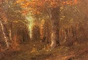Courbet, Gustave Forest in Autumn Germany oil painting artist